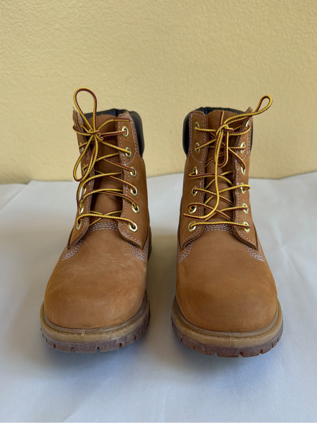 Timberland 6-Inch Premium Waterproof Primaloft Wheat Nubuck Boots Size 7 Euc! — image 8 of 8